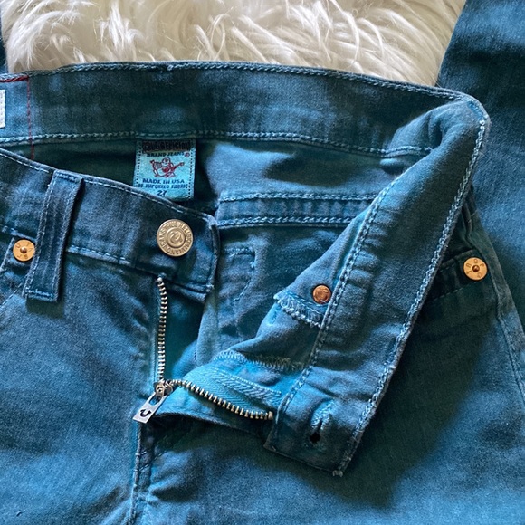 True Religion Jeans Truey Trousers Denim Casey Super Skinny QT Blue Waist 27 - Picture 3 of 8